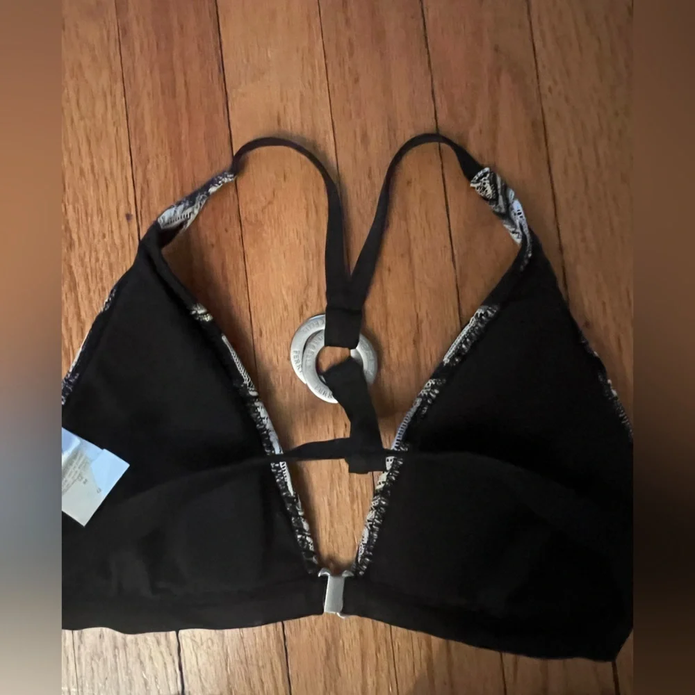 Perry Ellis black and Gray Zig zag Bikini S/M - Picture 2 of 6